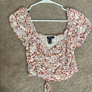 Floral Ruched Top